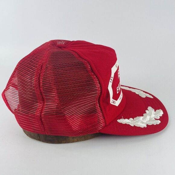 Lee Sapp Bros Enterprises Mesh Snapback Trucker Hat Cap VTG Big Red Country NE - Picture 5 of 11